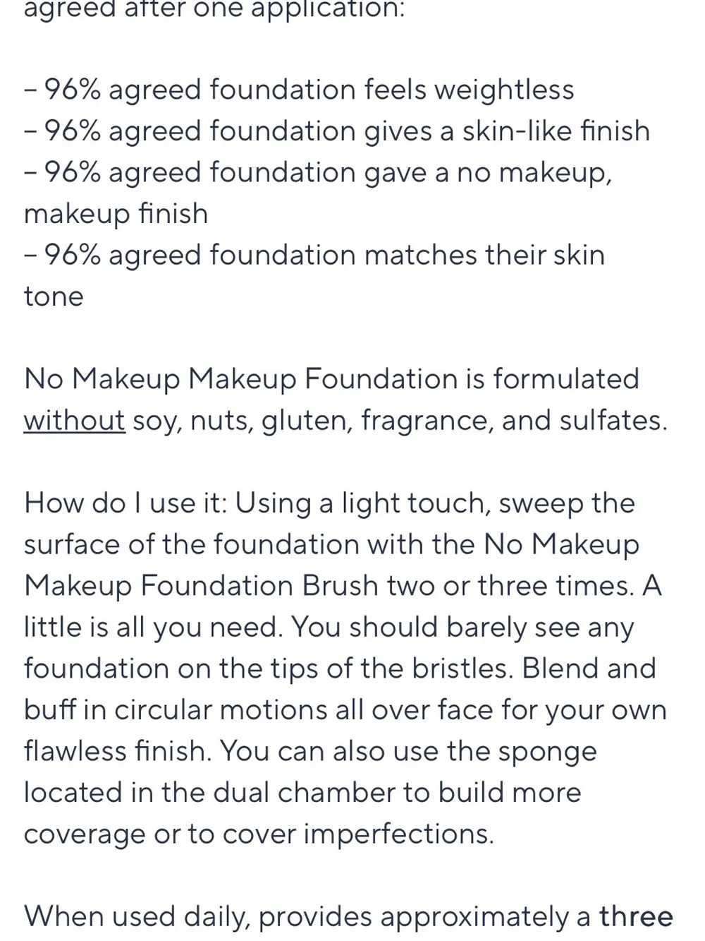 No Makeup 4-in-1 Foundation & brush – Medium